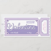 Coupons der personalisierten Liebe - Pastel Lilac Einladung (Rückseite)