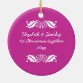 Coupons erste/1. Weihnachtsdämonenschmuck Foto Keramikornament (Hinten)