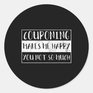Coupons sammeln Vintage  Runder Aufkleber