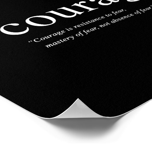 Courage - 8"x10" Kunstdrucken Poster (Ecke)