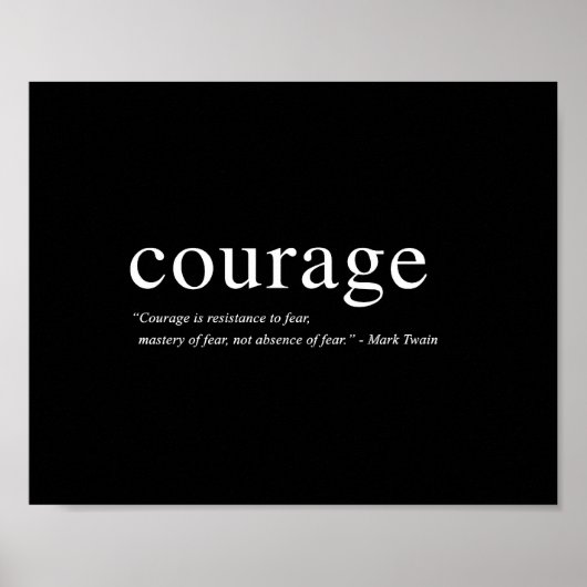 Courage - 8"x10" Kunstdrucken Poster (Vorne)