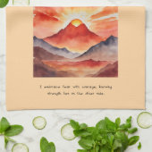 Courage Affirmation Special Geschirrtuch (Gefaltet)