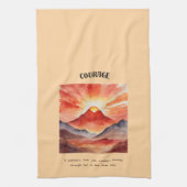 Courage Affirmation Special Geschirrtuch (Vertikal)
