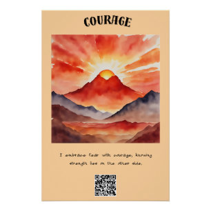 Courage Affirmation Special Poster