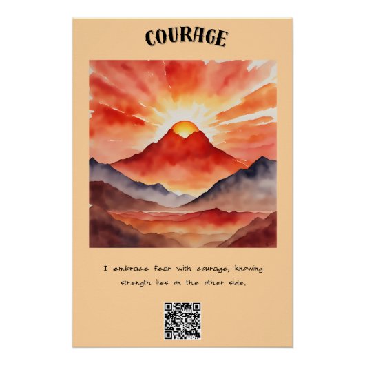 Courage Affirmation Special Poster (Vorderseite)