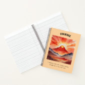 Courage Affirmation Spiral Notebook Notizblock (Innenseite)