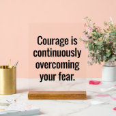 Courage Akylic Sign Acrylschild (Hochzeit)