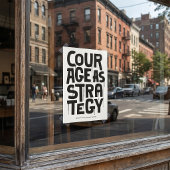 Courage As Strategy Poster – Typography Wall Print