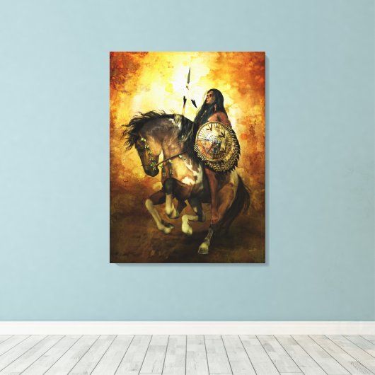 Courage Canvas Print Leinwanddruck (Insitu (Holzboden))