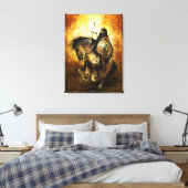 Courage Canvas Print Leinwanddruck (Insitu (Schlafzimmer))