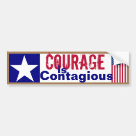 Courage Contagious Autoaufkleber
