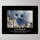 Courage ~ Demotivationelles Poster (Vorne)