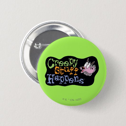 Courage des feigen Hundes | Creepy Stuff Events Button (Vorne & Hinten)