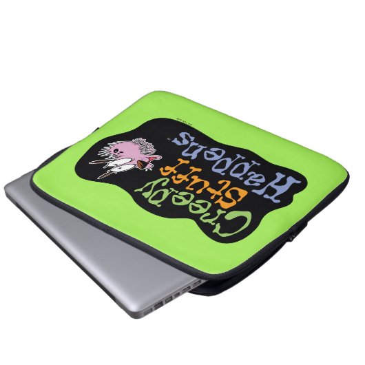 Courage des feigen Hundes | Creepy Stuff Events Laptopschutzhülle (Vorne Knopf)