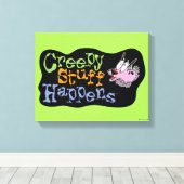 Courage des feigen Hundes | Creepy Stuff Events Leinwanddruck (Insitu (Holzboden))