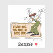 Courage des feigen Hundes | Du lässt mich schlecht Aufkleber (Blatt)