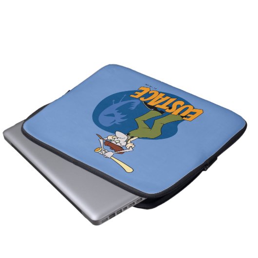 Courage des feigen Hundes | Eustace Graphic Laptopschutzhülle (Vorne Knopf)