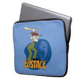 Courage des feigen Hundes | Eustace Graphic Laptopschutzhülle (Vorderseite Links)