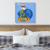 Courage des feigen Hundes | Eustace Graphic Leinwanddruck (Insitu (Schlafzimmer))