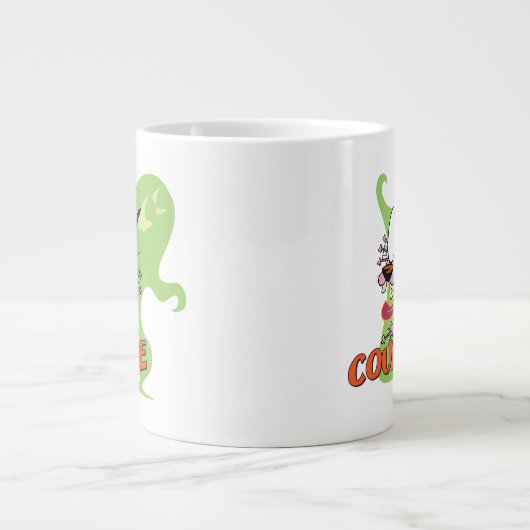 Courage des feigen Hundes | Ghost Graphic Jumbo-Tasse (Vorderseite)