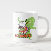 Courage des feigen Hundes | Ghost Graphic Jumbo-Tasse (Rechts)