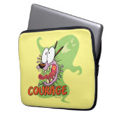 Courage des feigen Hundes | Ghost Graphic Laptopschutzhülle (Vorderseite Links)