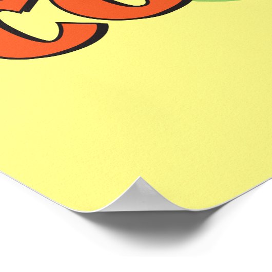 Courage des feigen Hundes | Ghost Graphic Poster (Ecke)