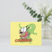 Courage des feigen Hundes | Ghost Graphic Postkarte (Stehend Vorderseite)