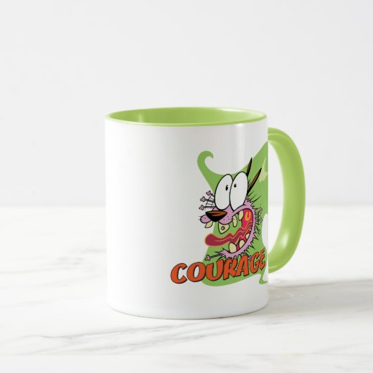 Courage des feigen Hundes | Ghost Graphic Tasse (VorderseiteRechts)