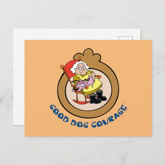 Courage des feigen Hundes | Guter Hundehaufen Postkarte (Vorne/Hinten)