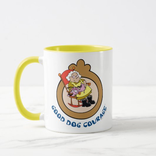 Courage des feigen Hundes | Guter Hundehaufen Tasse (Links)