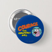 Courage des feigen Hundes | Logo anzeigen Button (Vorne & Hinten)
