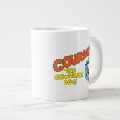 Courage des feigen Hundes | Logo anzeigen Jumbo-Tasse (Vorderseite Rechts)