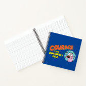 Courage des feigen Hundes | Logo anzeigen Notizblock (Innenseite)