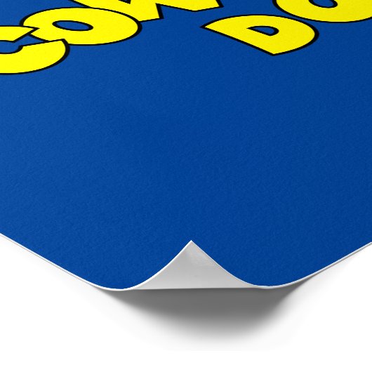 Courage des feigen Hundes | Logo anzeigen Poster (Ecke)