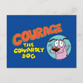 Courage des feigen Hundes | Logo anzeigen Postkarte (Vorderseite)