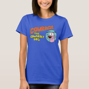 Courage des feigen Hundes   Logo anzeigen T-Shirt