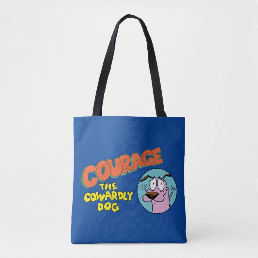 Courage des feigen Hundes | Logo anzeigen Tasche (Vorderseite)