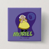 Courage des feigen Hundes | Muriel Graphic Button (Vorderseite)