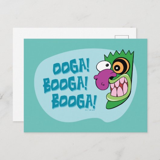 Courage des feigen Hundes | Ooga Booga Booga! Postkarte (Vorne/Hinten)