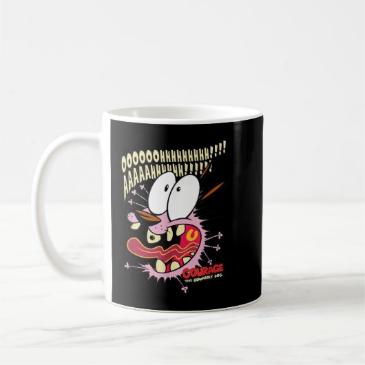 Courage des feigen Hundes Scaredy Dog Kaffeetasse (Links)