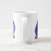 Courage des feigen Hundes | Schattengrafik Jumbo-Tasse (Rückseite)