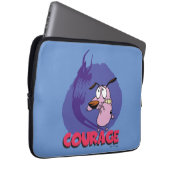 Courage des feigen Hundes | Schattengrafik Laptopschutzhülle (Vorne Rechts)