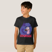 Courage des feigen Hundes | Schattengrafik T-Shirt (Vorne ganz)