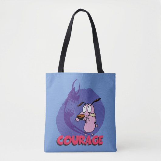 Courage des feigen Hundes | Schattengrafik Tasche (Vorderseite)