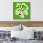 Courage des feigen Hundes | Was mache ich jetzt? Leinwanddruck (Insitu (Schlafzimmer))