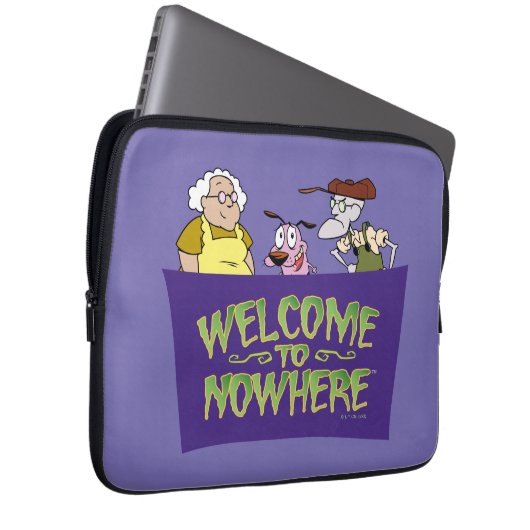 Courage des feigen Hundes | Willkommen in Nirgendw Laptopschutzhülle (Vorne Rechts)