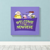 Courage des feigen Hundes | Willkommen in Nirgendw Leinwanddruck (Insitu (Holzboden))