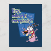 Courage des feigen Hundes | Wo sind alle? Postkarte (Vorderseite)