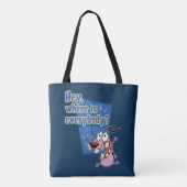 Courage des feigen Hundes | Wo sind alle? Tasche (Rückseite)